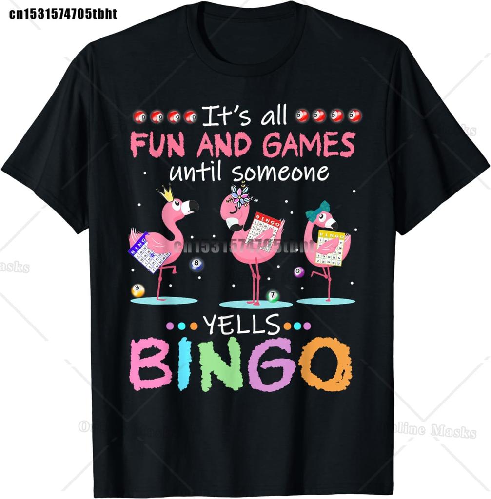 Crazy Bingo Lady Shirt Funny Lucky Bingo Shirt Player Hobby Gambling Bingo Queen TShirt Fashion Street Cotton Tops Tees