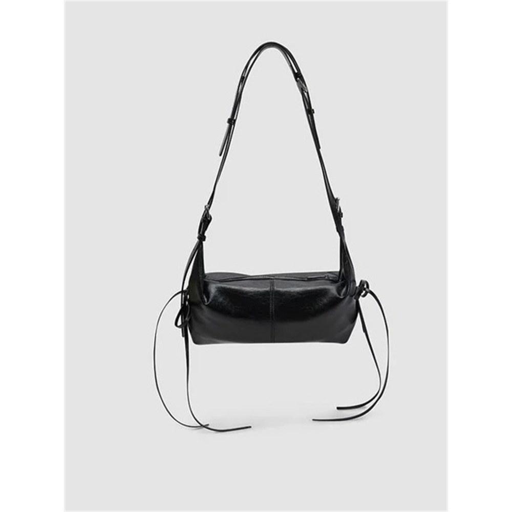 

Осень и зима ретро нишевая сумка подмышку женская новая модная сумочка универсальная большая вместимость плечевая сумка мессенджер чёрный