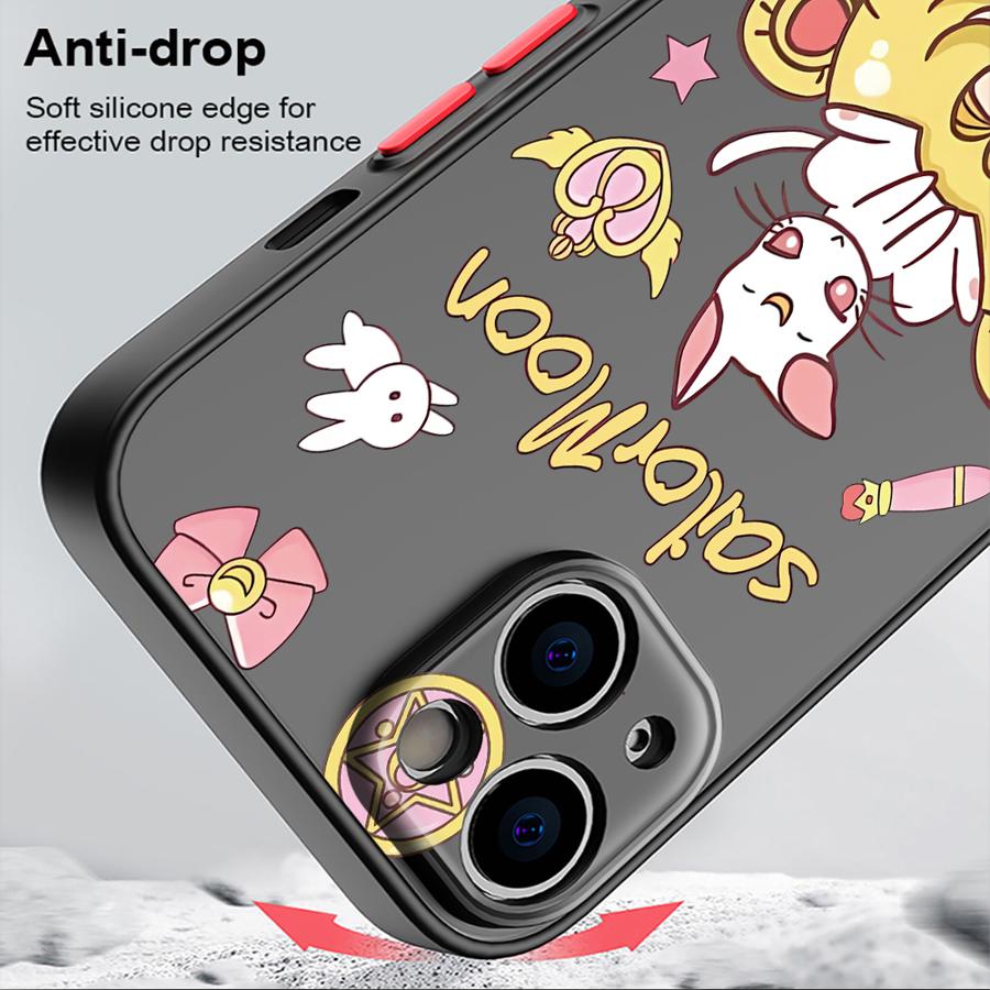 Cartoon S-Sailors Moon Funda Back Phone Cover Case for iPhone 17 Pro Max 15 Air 14 XS XR 13 Mini 7 8 SE 11 16 Plus 12