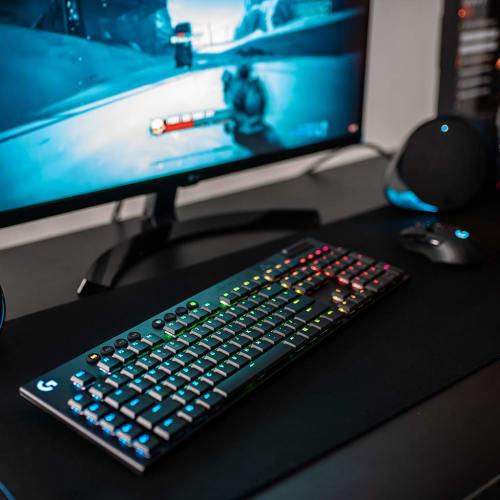 Logitech G Gaming Keyboard G913-LN Linear Red Axis Thin Quiet Typing GL Switch Japanese Layout LIGHTSPEED Bluetooth Connection Compatible LIGHTSYNC RG