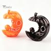 Desktop Figurine for Window Sill LED Light-Up Halloween Pumpkin Moon Figurine, Spooky Face Crescent Hollow Party Skull Night Light Home Shelf