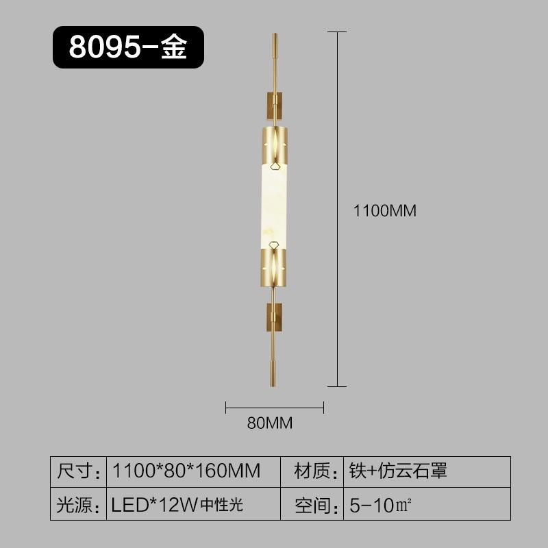 Modern Designer Wall Lamp Long Strip Light Hotel Lobby Villa Living Room Background Lighting Indoor Decoration LED Wall Sconces