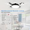 E27 E26 Drone Fan with LED Light 3 Gears Adjustable 2 In1 Electric Cordless Drone Fan for Home Dining Room Bedroom Living Room