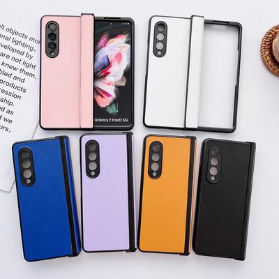 Jednokolorowe zawiasy etui ochronne do Samsung Galaxy Z Fold 3 4 5g etui na telefon do Galaxy Z Fold3 Fold4 akcesoria do smartfonów