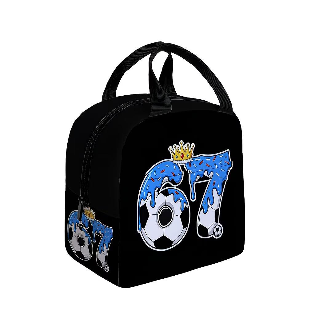 Portable Bento Bag Cartoon Thermal Insulation Bag Aluminum Foil Lunch Bag Student Bento Bag Thickened Thermal Insulation Lunch Box Bag