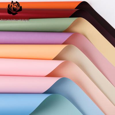 Carta da regalo per bouquet di fiori freschi bicolore in stile europeo, impermeabile, ispessita