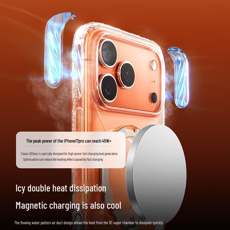 Torras Q3 Průhledný kryt s opěrkou pro iPhone