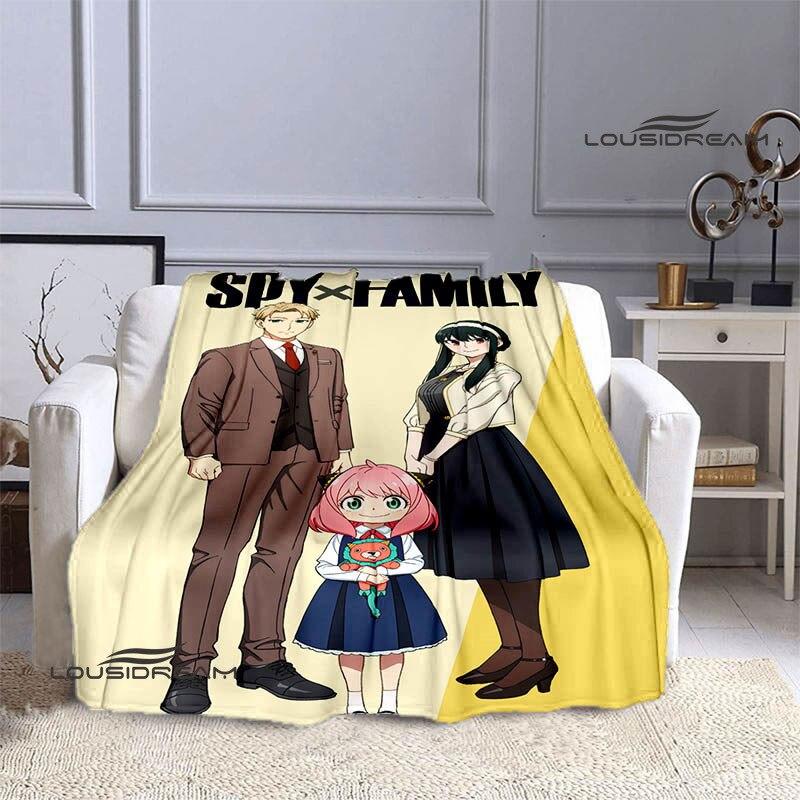 Casus x aile anime baskı battaniye kız çocuk sıcak battaniye flanel yumuşak rahat battaniye ev seyahat battaniyesi doğum günü hediyesi