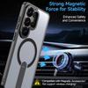 For Samsung Galaxy S26 Ultra Magnetic Case Kickstand TPU + Acrylic Phone Cover
