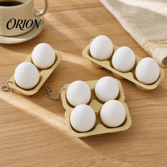 Office Fidget Toy 3D Printed Egg Clicker Toy, 2/3/4-Egg Tray for Bag Pendant Stress Relief, Portable Decompression Button with Bead Chain Adult