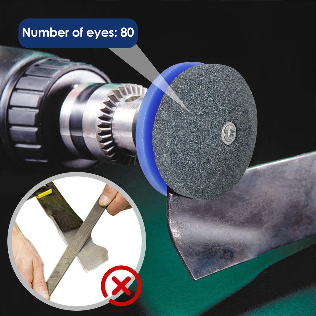 Professional Blade Sharpener,Heavy Duty Garden Tool Multipurpose Sharpener For Rotary Lawn Mower, Spades, Hoes, Lawn Edgers Tool