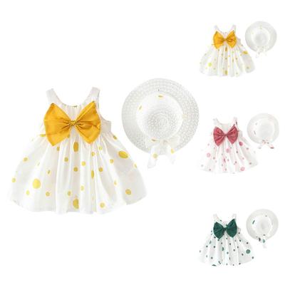 Roztomilé letné dievčenské šaty s dúhovou potlačou bez rukávov, detská sukňa