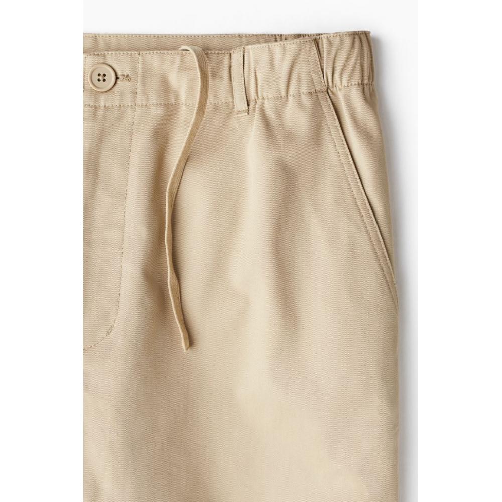 H M Loose Fit Twill cHino Pants Beige