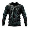 Men's Four Seasons Fashion 3D Printed Hoodie 3D Skull Print Men's Fashion Men's Horror Hoodie Top 2026 Ropa Barata