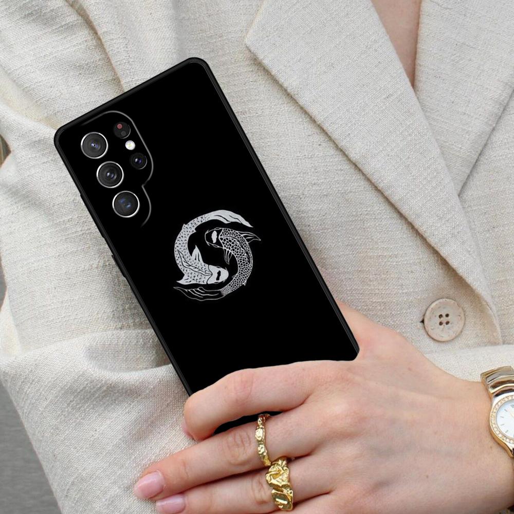 Japanese Koi Fish Cell Phone Case for Samsung Galaxy S26 Ultra S25 S24 S23 S22 S21 S20 Note10 Cover