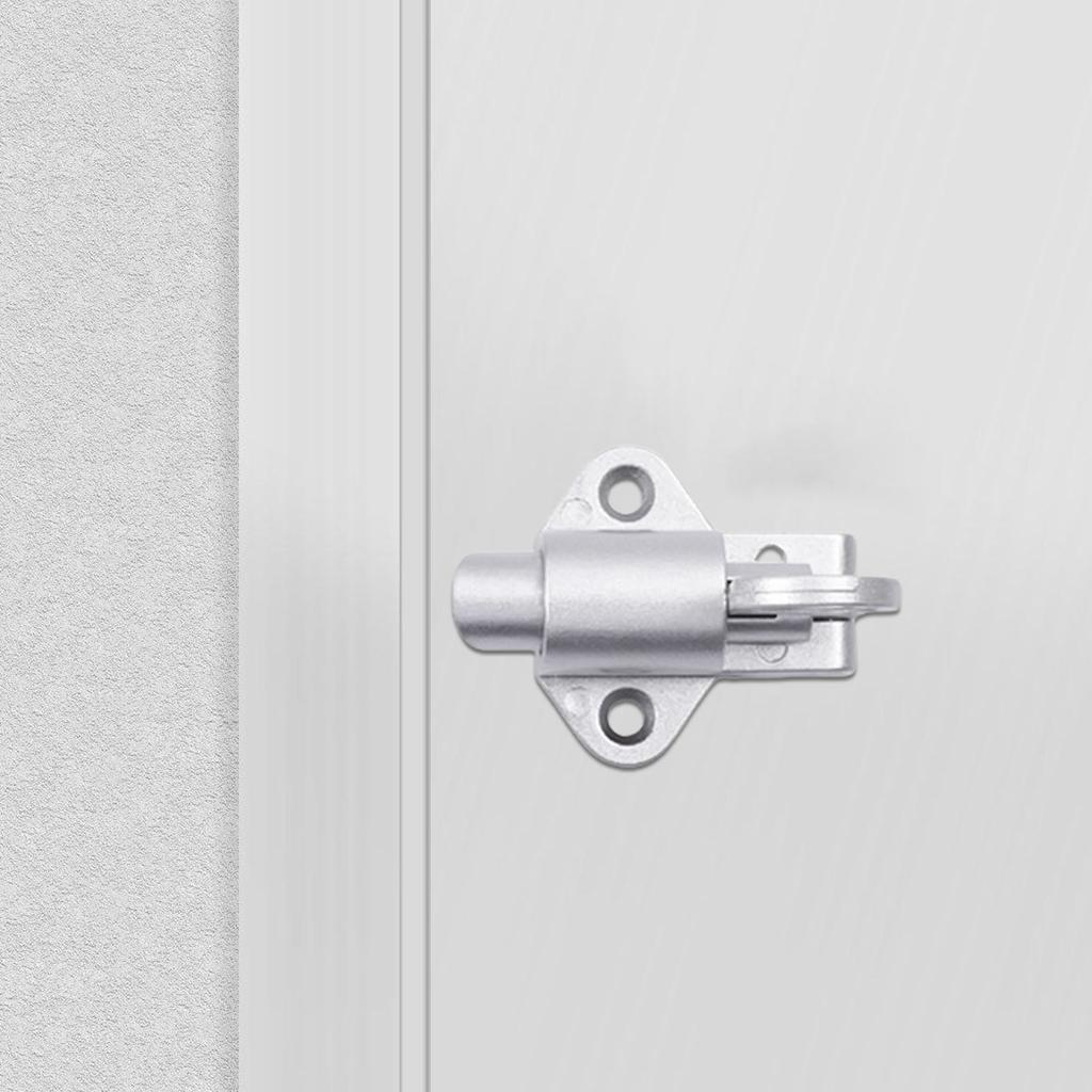 2Pcs Spring Door Bolt Lock Window Security Pull Rings Spring Bounce Door Bolt Latches Lock Aluminum Alloy Door Latches