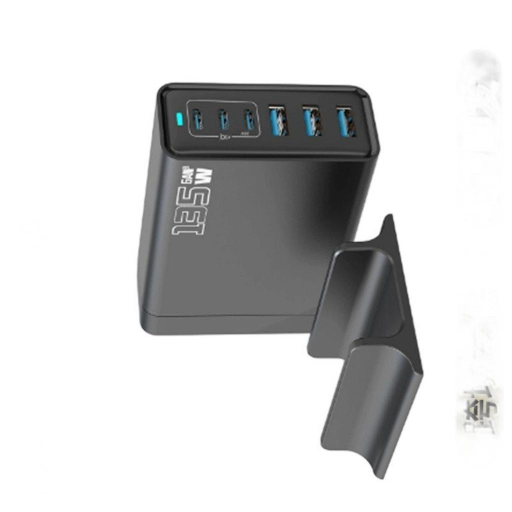 Practical 135W Charging Hub USB Type C Port Automatic Power Adjustment Simultaneous Charging Head for Various Devices