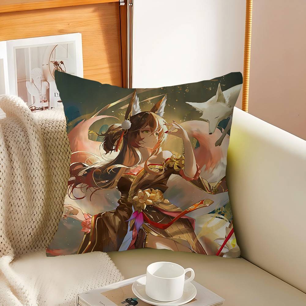 Honkai Star Rail Cartoon Cushion Cover Pillow Cover Decor Pillowcase Printed Cushion Case For Couch