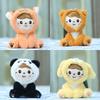Cartoon Panda Cute Plush Toy Keychain Soft Stuffed Animal Doll Accessory Bags For
