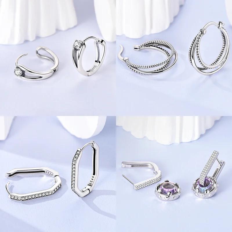 Kupfer-Creolen Ohrring Religion Kreuz Rund Geformt Mondstein Ohrring Für Frauen Schmuck Feines Geschenk Kann Tägliches Matching