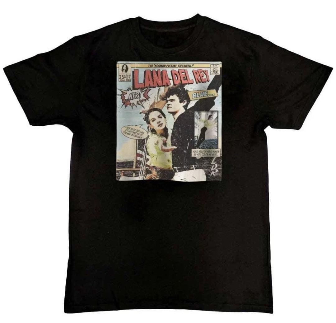 Lana Del Rey Tour Merch Comic Sand Graphic T-Shirt XXXL