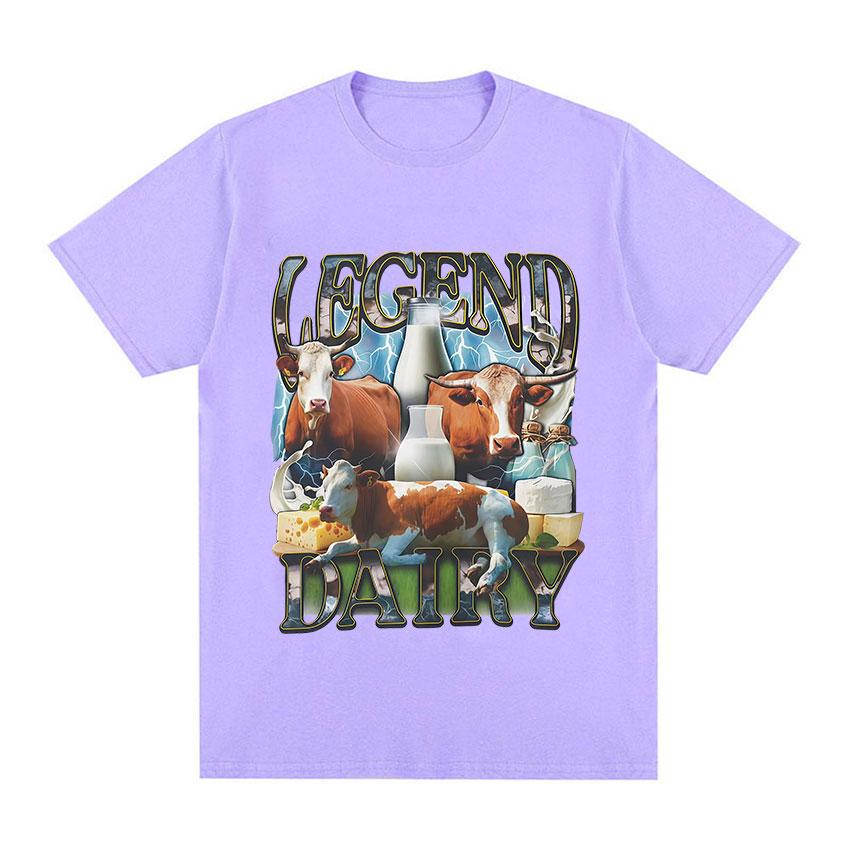 Lustige Milch macht meinen Bauch weh Meme Grafik T-Shirt Unisex Damen Mode Oversized T-Shirt Lässige O-Ausschnitt Kurzarm Tops T-Shirts