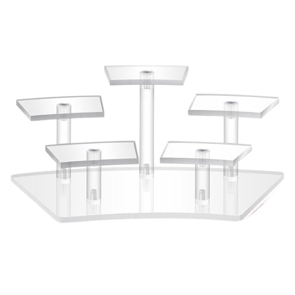 ateena Figure Display Acrylic Figure Collection Figure Display C Stand, Case, Case, Stand, Case, (5 Figures)