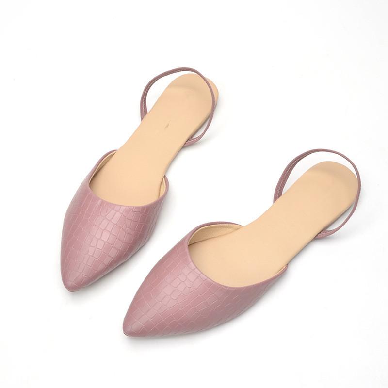 Spring and Summer Footwear Plus Size Casual Pointed Sandals Soft Bottom Flat Shoes Women's Shoes