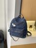 Schulrucksack Amerikanischer Punk Denim Nieten Rucksack Nischen Persönlichkeit Cool Sa Light Subwind Spice Girl Street Shot Kette Dekoration Rucksack