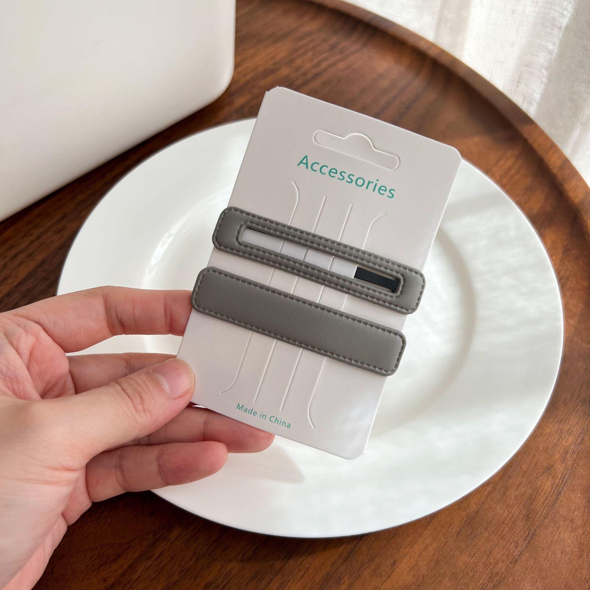 

2 шт. Корейская милая красочная ПУ заколка-краб для волос BB зажим для волос для девочек женщин детей винтажный краб для подарка аксессуары для волос