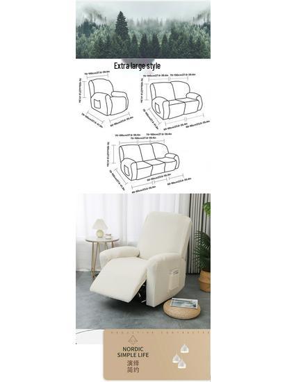 CheeShine Komplettbezug für Relaxsessel & Sofa, Elastisches geteiltes Design, 2026