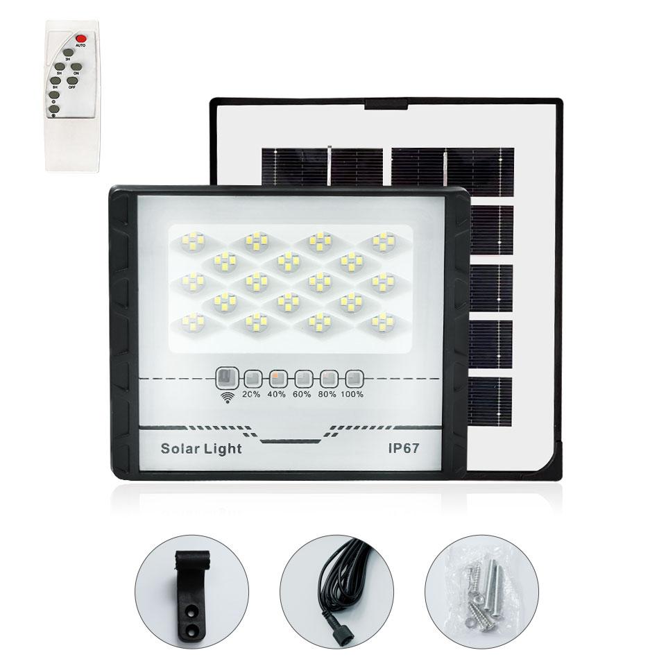 

Solar wall Lights Outdoor Garden LED Refletor Garden Buildings Sunlight IP67 Waterproof Lamp Spotlight wall lamp 30W
