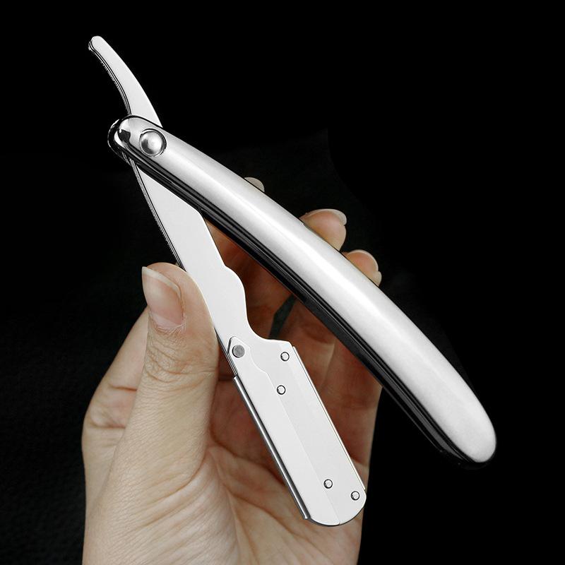 

Ручная мужская бритва, парикмахерская, держатель для бритвы, бритье, подравнивание бровей, держатель из нержавеющей стали box-packed