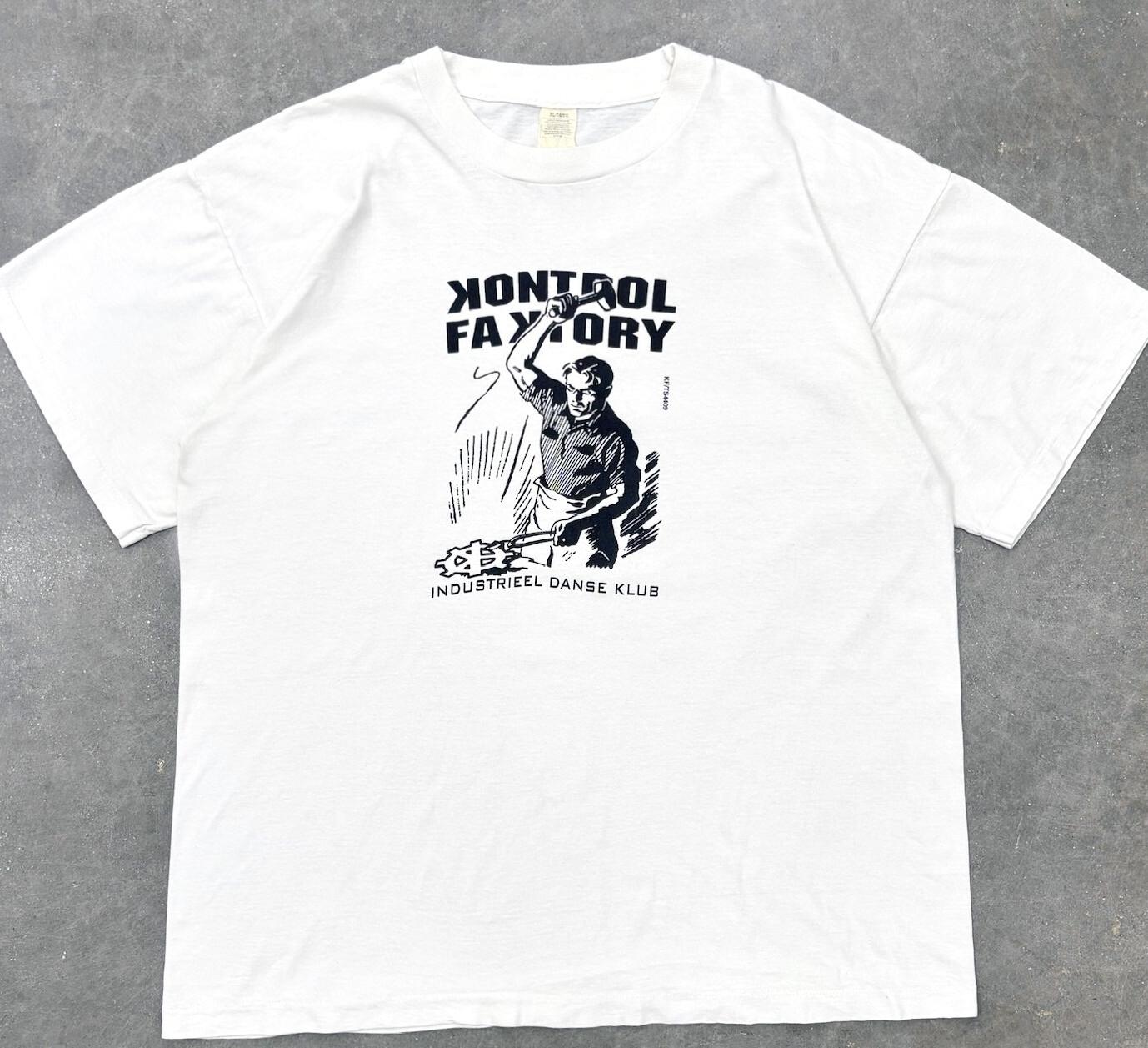 

VTG 90s Kontrol Faktory Shirt XL RARE LA Club Electronic Industrial Dance Music 100% Cotton Unisex Fashion Casual Loose T-Shirt 3XL