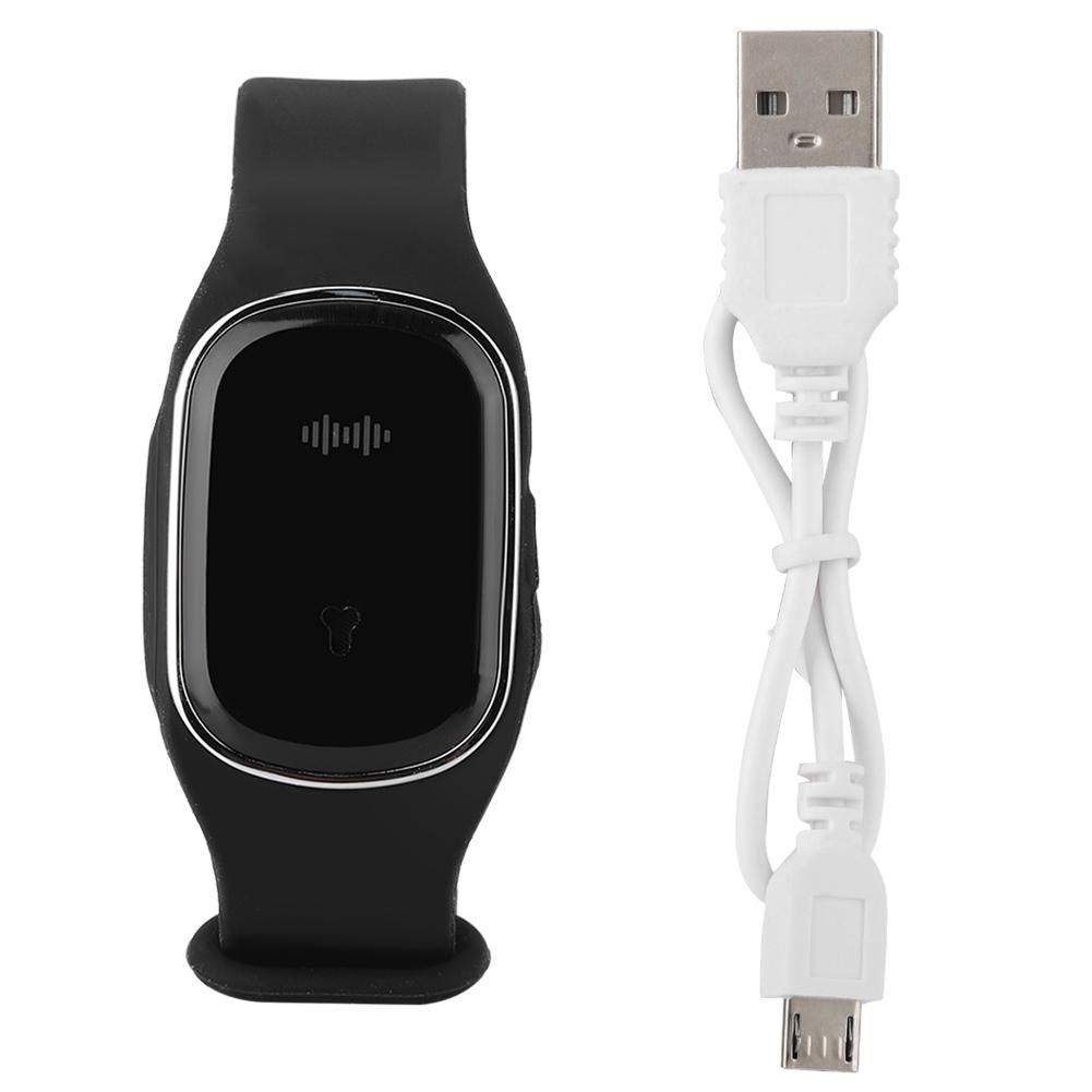 Sommer Armband Wiederaufladbares Intelligentes Mückenabwehr Wasserdichtes Armband (Schwarz)