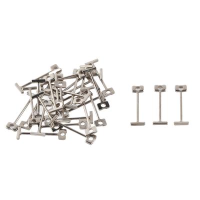 100Pcs T‑Pins Replacement Steel Needles Tile Leveler Floors Walls Builing Construction Tools