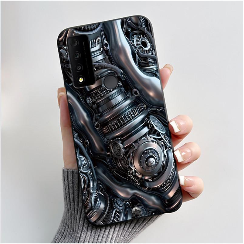 For TCL 30 XE 30 V 5G 30 XL Case Luxury Cute Cool Black Silicone Back Cover For TCL 30XE 30V 30XL Phone Cases TCL30XE Etui Funda