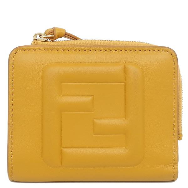 FENDI 8M0490 AQEW FF CubeBifold Wallet leather Array