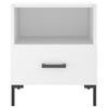 Nightstands 2 pcs White 40 x 35 x 47.5 cm Particleboard