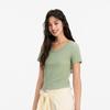 Semir Women's Cooling Short-Sleeved Square Neck Slim Fit T-Shirt
