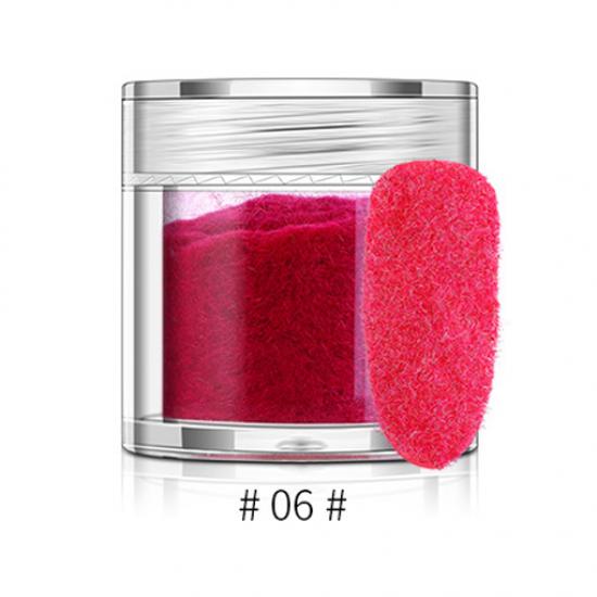 

1 коробка, 10 мл, нечеткая флокированная бархатная пудра для ногтей, красочная блестящая пыль, украшение для ногтей