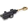 Universal Rear Brake Master Cylinder, Rear Foot Brake Hydraulic Master Cylinder Pump for Motorbike ATV Dirt Bike(Black)