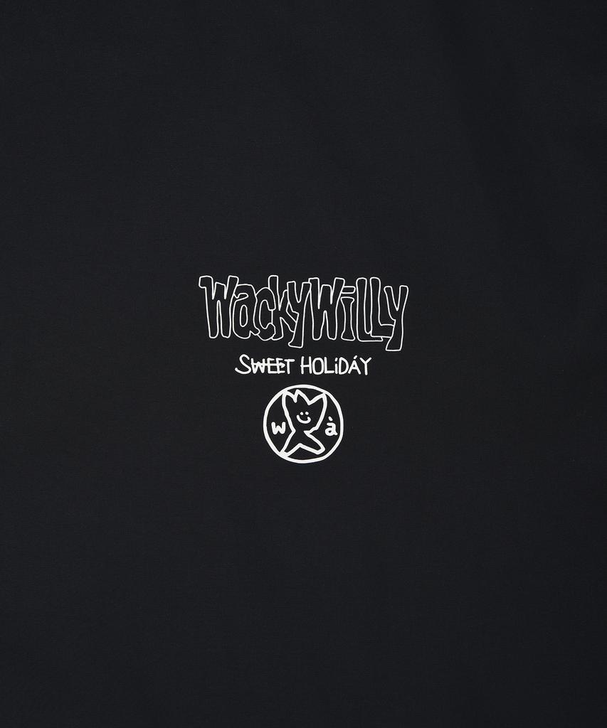 Wacky Willy Typo Coach Jacket Black