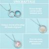 UNICRAFTALE 3Pcs 3 Styles Stainless Steel Flat Round Floating Locket Pendants Photo Frame Charms Metal Pendants Living Memory Photo Pendant with