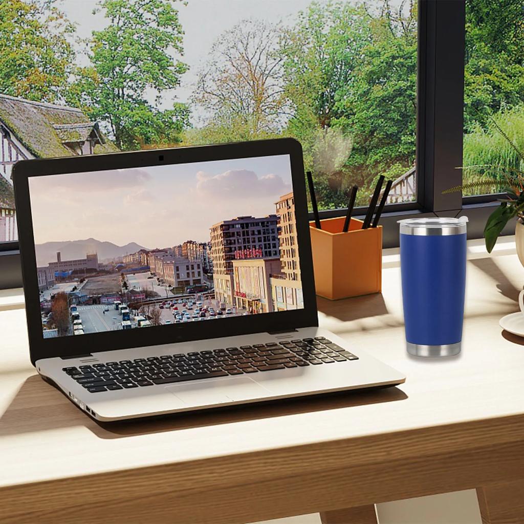 Stainless Steel Insulated Tumbler Double Wall Powder Coated Cup for Cold Brew Tea Iced Coffee