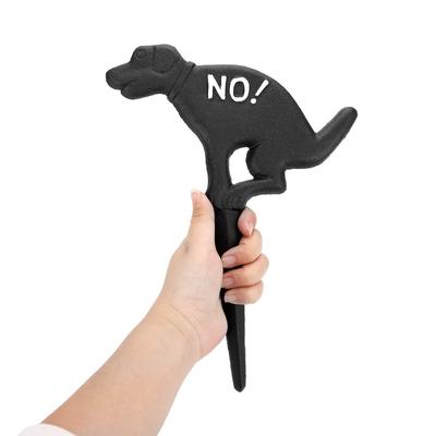 Cast Iron Manure Free Field Sign Post Prohibits Dogs from Entering Feces Outdoor Garden Lawn Decoration Sign