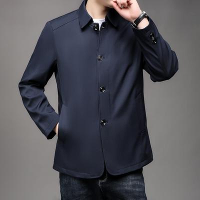 Frühlings- und Herbst Herren Reversjacke High-End Casual High-End Business Herrenbekleidung Jacke Daddy Jacke