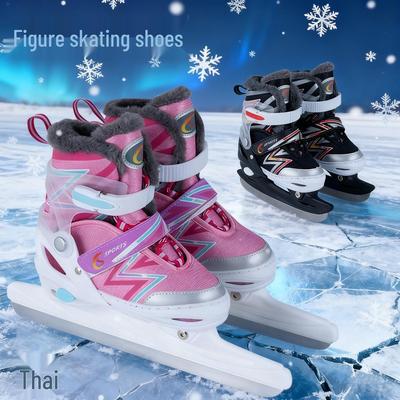 Eis- und Rollschuhe für Eiskunstlauf, Hockey und Speed Skating - Verstellbare Größen für Damen, Herren und Kinder, Geeignet für alle Könnensstufen