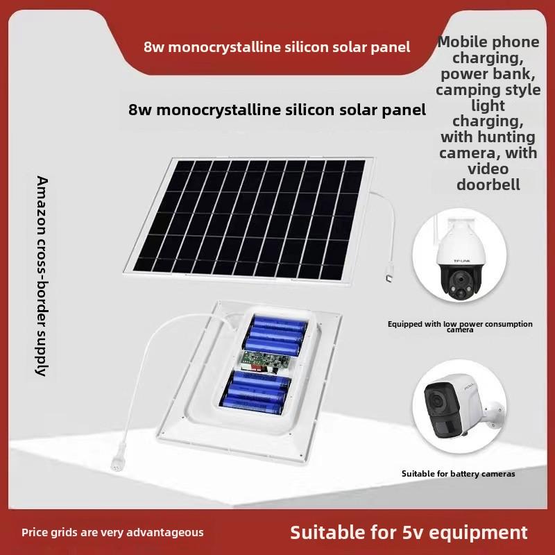 Compact Solar Panels (3W/5W/8W) for 5V Devices & 12V Solar Monitoring Systems