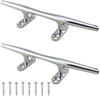 Deepa Ribusu Cleat, 4.9 Inches (125 Mm), Stainless Steel, Silver, For Boats and Boats,